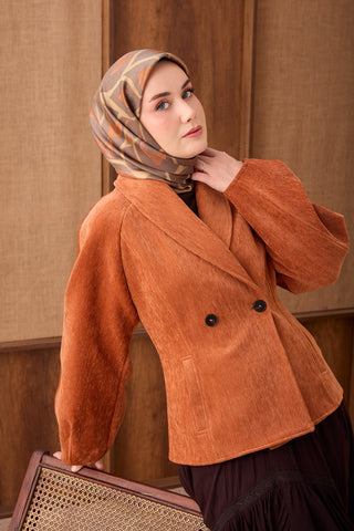 Twill İpek Eşarp Aurelia Haki - Twill İpek Eşarp - | Silk Home