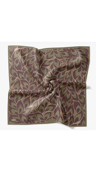 Twill İpek Eşarp Aurelia Orman Yeşili - Twill İpek Eşarp - | Silk Home