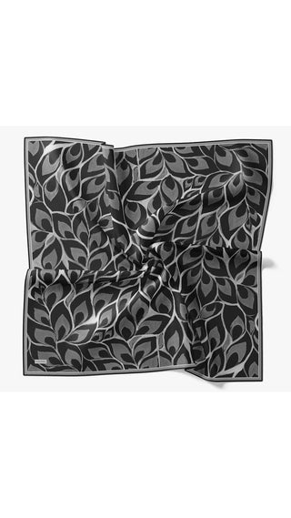 Twill İpek Eşarp Aurelia Siyah - Twill İpek Eşarp - | Silk Home