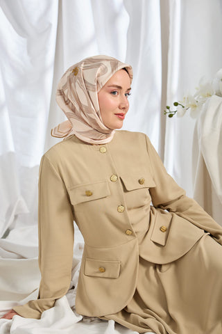 Twill İpek Eşarp Bloom Pudra
