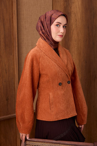 Twill İpek Eşarp Floral Paisley Bordo - Twill İpek Eşarp - | Silk Home