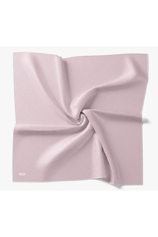 Twill İpek Eşarp Micro Kare Koyu Pembe - Twill İpek Eşarp - | Silk Home