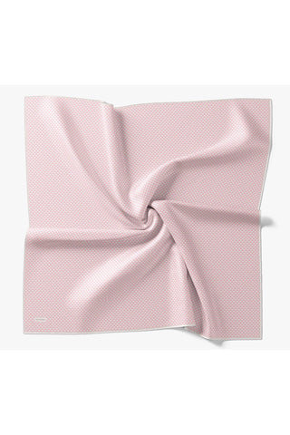 Twill İpek Eşarp Micro Kare Pembe