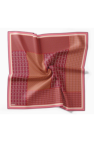 Twill İpek Eşarp Mihenk Bordo - Twill İpek Eşarp - | Silk Home