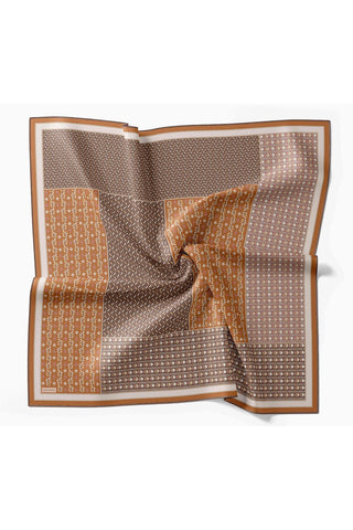 Twill İpek Eşarp Mihenk Kiremit - Twill İpek Eşarp - | Silk Home
