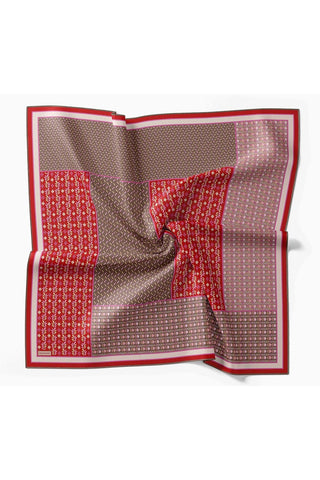 Twill İpek Eşarp Mihenk Kırmızı - Twill İpek Eşarp - | Silk Home