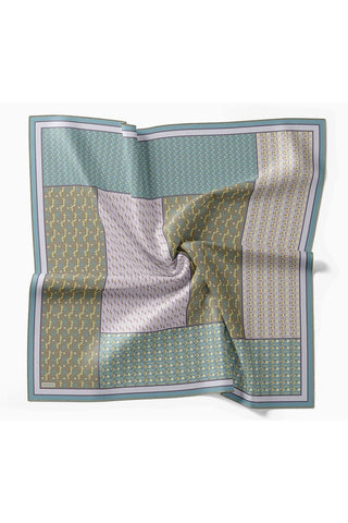 Twill İpek Eşarp Mihenk Koyu Turkuaz - Twill İpek Eşarp - | Silk Home