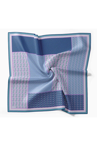 Twill İpek Eşarp Mihenk Lacivert - Twill İpek Eşarp - | Silk Home