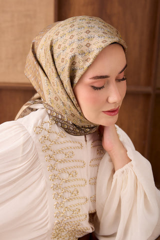 Twill İpek Eşarp Mihenk Vizon - Twill İpek Eşarp - | Silk Home