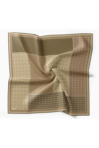 Twill İpek Eşarp Mihenk Vizon - Twill İpek Eşarp - | Silk Home