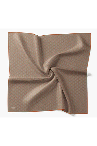 Twill İpek Eşarp Mini Bouquet Vizon
