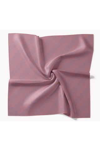 Twill İpek Eşarp Minimal Desen Eflatun 90x90