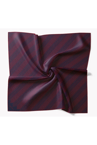Twill İpek Eşarp Minimal Desen Siyah 90x90