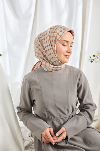 Twill İpek Eşarp Monogram Bebe Mavisi
