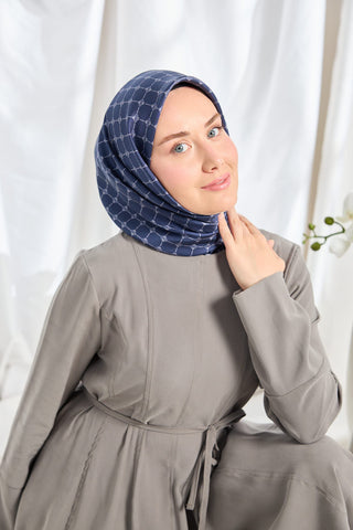 Twill İpek Eşarp Monogram Bej