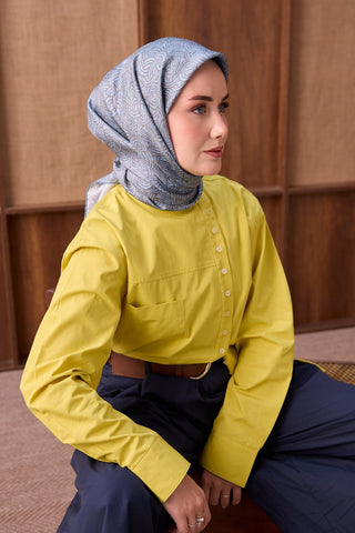 Twill İpek Eşarp Monokromatik Bebe Mavisi - Sura İpek Eşarp - | Silk Home