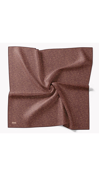 Twill İpek Eşarp Monokromatik Bordo - Sura İpek Eşarp - | Silk Home