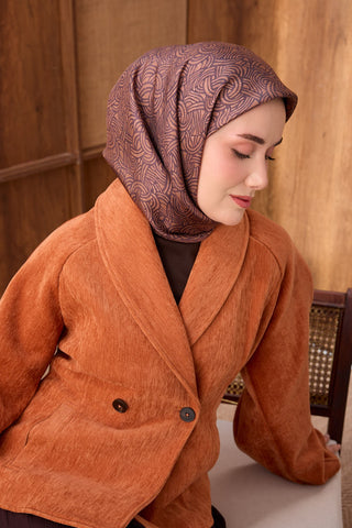 Twill İpek Eşarp Monokromatik Taba - Sura İpek Eşarp - | Silk Home