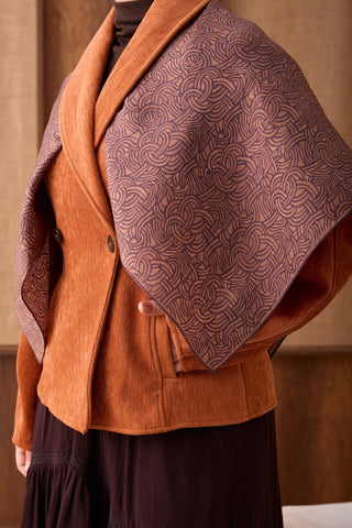Twill İpek Eşarp Monokromatik Taba - Sura İpek Eşarp - | Silk Home