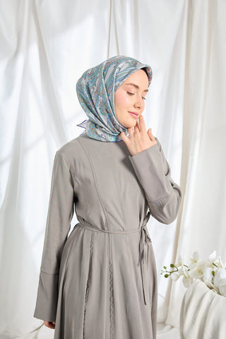 Шелковый платок саржевого плетения Ottoman Paisley Silver