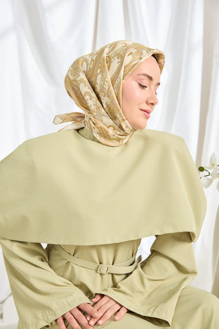 Твиловый шелковый платок Ottoman Paisley, кремовый