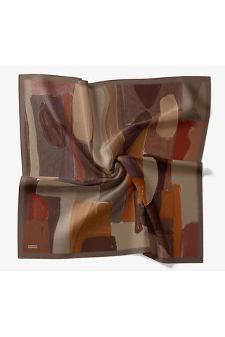 Twill İpek Eşarp Painterly Kırmızı