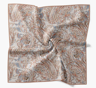 Twill İpek Eşarp Royale Şal Desen Taş 90x90