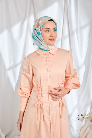 Twill İpek Eşarp Soyut Lila