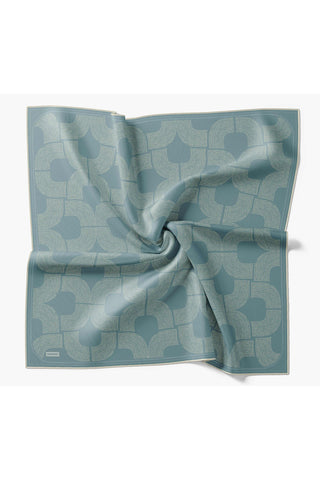 Twill İpek Eşarp Vega Çelik Mavi - Twill İpek Eşarp - | Silk Home