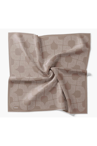 Twill İpek Eşarp Vega Vizon - Twill İpek Eşarp - | Silk Home