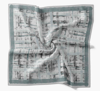 Twill İpek Flow Lines Eşarp Çağla Yeşili 90x90