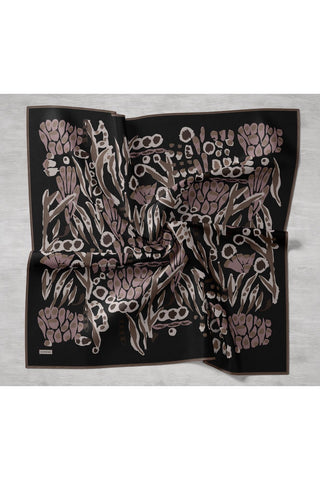Twill İpek Mercan Eşarp Asker Yeşili  90x90