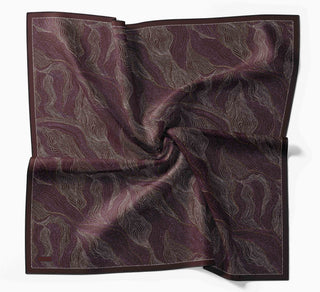 Twill İpek Minimal Eşarp Koyu Mürdüm 90x90 - Twill İpek Eşarp - | Silk Home