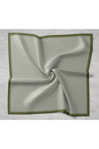Twill İpek Mono Eşarp Fıstık Yeşili 90x90 - Twill İpek Eşarp - | Silk Home
