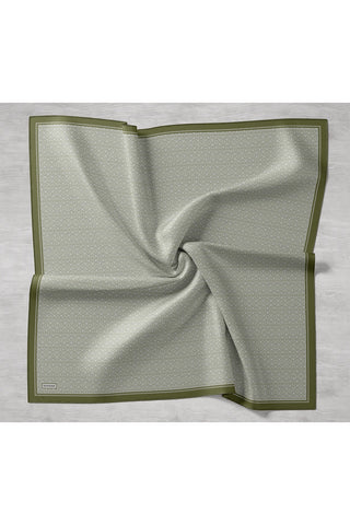 Twill İpek Mono Eşarp Fıstık Yeşili 90x90 - Twill İpek Eşarp - | Silk Home