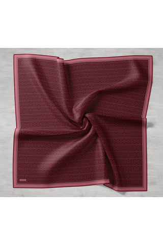 Twill İpek Mono Eşarp Kırmızı 90x90