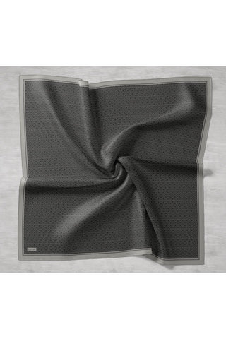 Twill İpek Mono Eşarp Koyu Yeşil 90x90 - Twill İpek Eşarp - | Silk Home