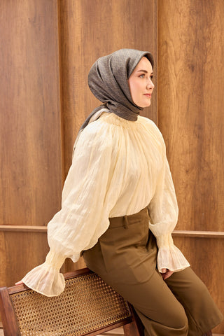 Twill İpek Mono Eşarp Koyu Yeşil 90x90