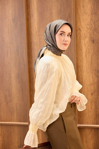 Twill İpek Mono Eşarp Koyu Yeşil 90x90