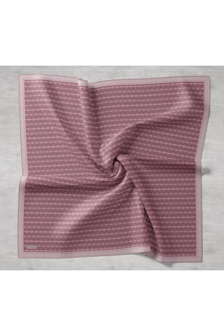 Twill İpek Mono Eşarp Pembe 90x90