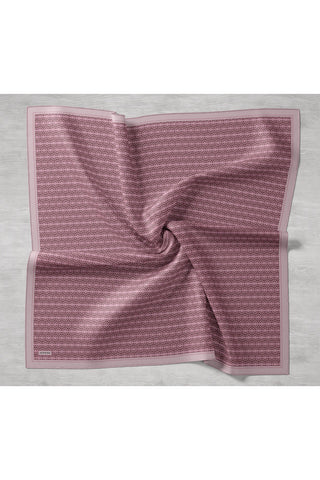Twill İpek Mono Eşarp Pembe 90x90