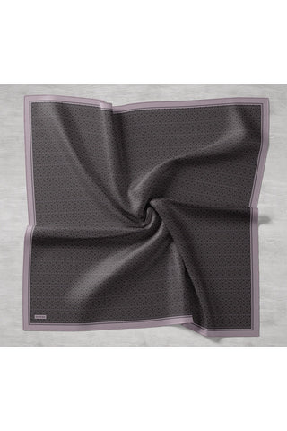 Twill Silk Solid Scarf Mink 90x90