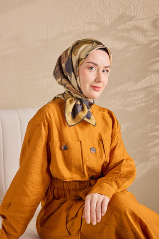 Twill İpek Signature Altın Sarısı  90x90