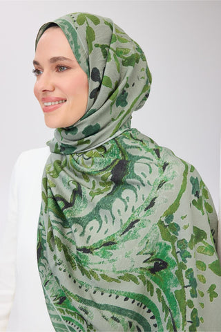 Urban Hours Aurora Küf Yeşili Mayda Şal - Mayda Şal - | Silk Home