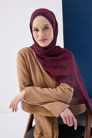 Urban Hours Harmony Plum Mayda Shawl 190X70