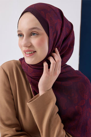 Urban Hours Harmony Plum Mayda Shawl 190X70