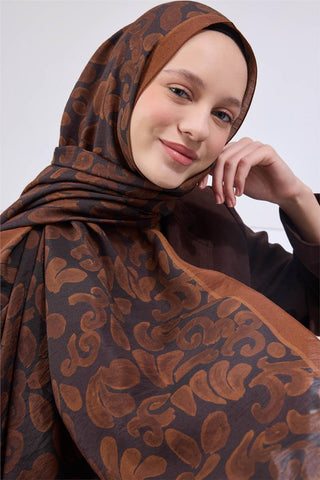 Urban Hours Harmony Reddish Brown Mayda Shawl 190x70