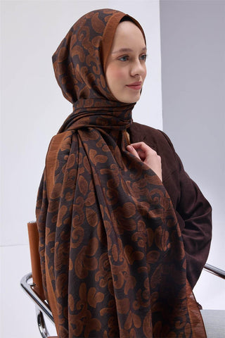 Urban Hours Harmony Reddish Brown Mayda Shawl 190x70