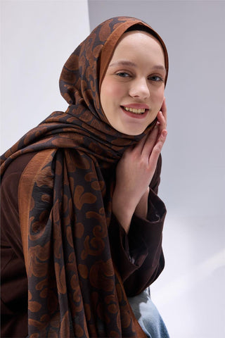 Urban Hours Harmony Reddish Brown Mayda Shawl 190x70