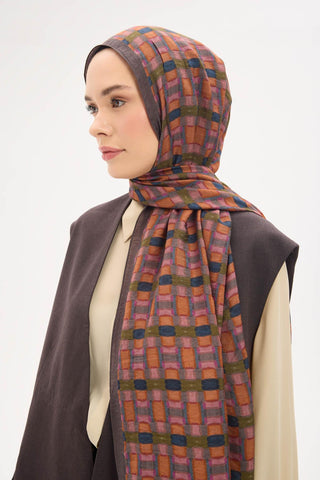 Urban Hours Harmony Navy Blue Mayda Shawl 190x70